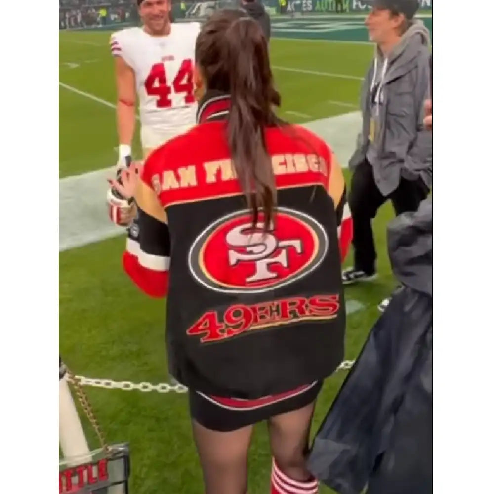 NFL Kristin Juszczyk suede jacket