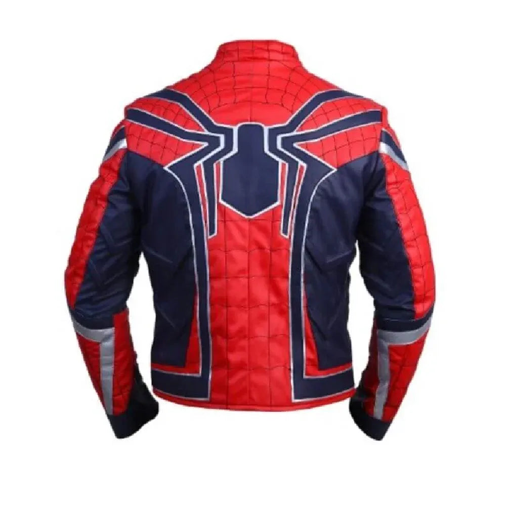 Peter Parker red and blue jacket