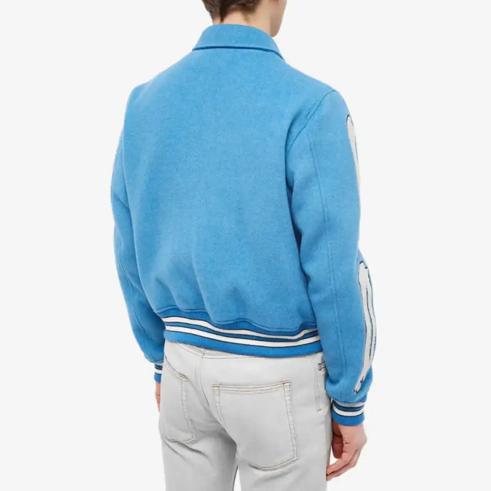 Amiri Varsity Jacket Blue Men