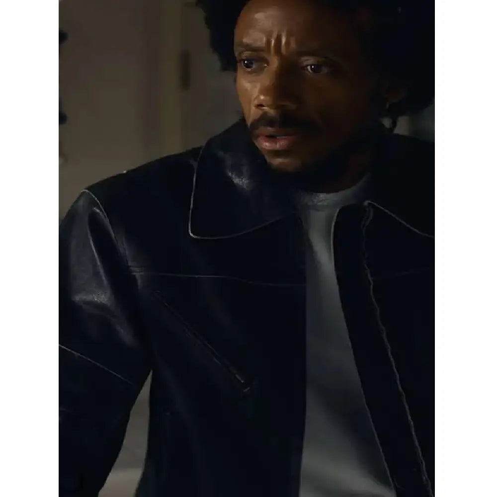 Darrell Britt Gibson black leather jacket