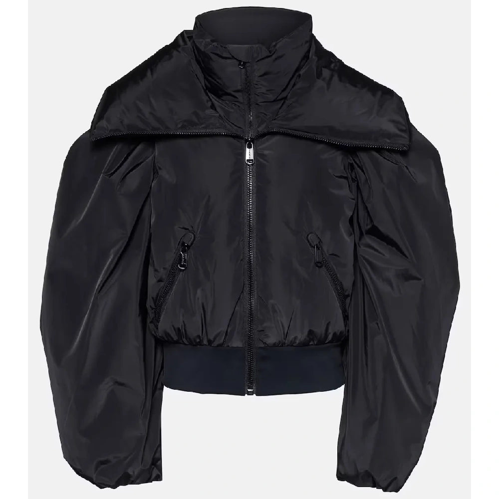 Camille Razat black ski jacket