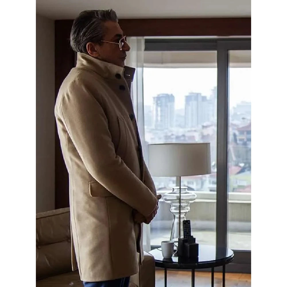 Ilhan brown wool coat Her Seye Ragmen