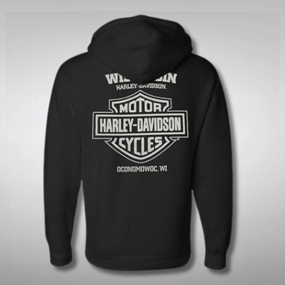 Gravity Bar and Shield Logo Harley Davidson Hoodie