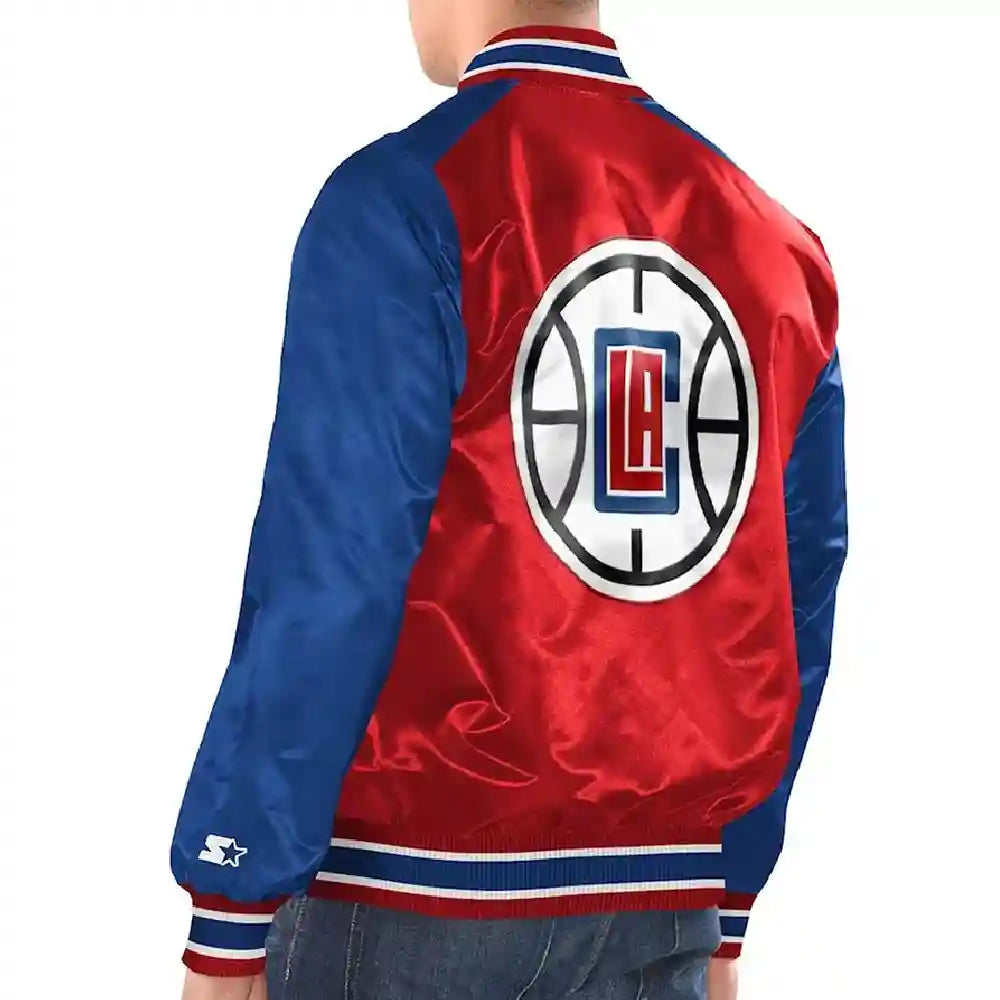 Clippers Renegade varsity satin jacket