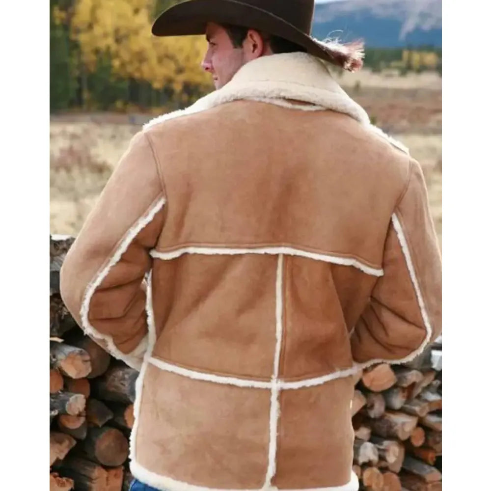 Marlboro Man Shearling Brown Suede Jacket