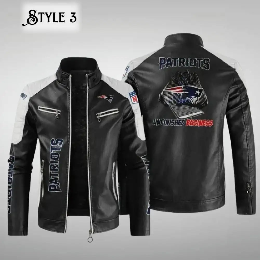 Patriots Leather Jacket Miller Conroy