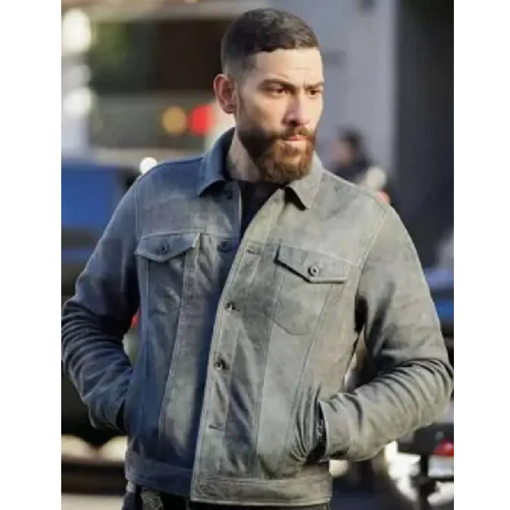 Zeeko Zaki suede leather jacket FBI S05