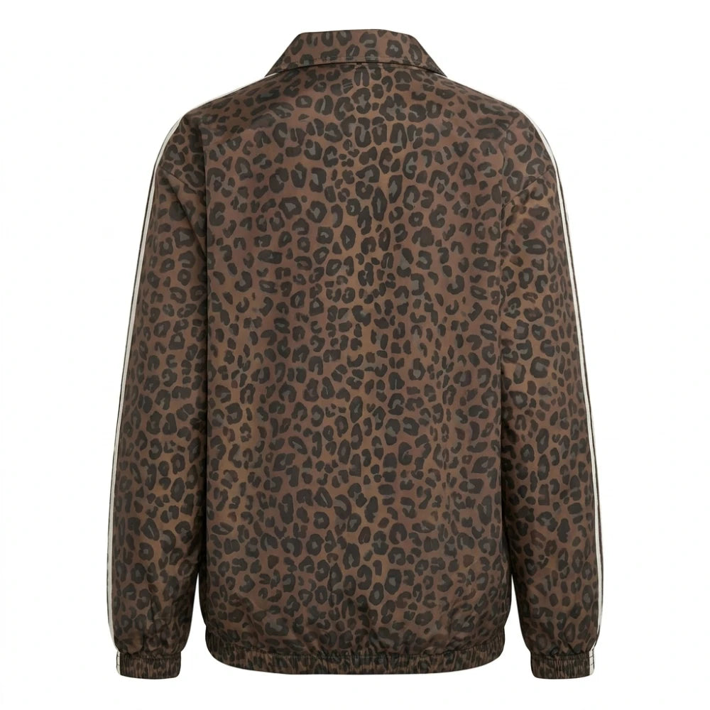 Adidas Leopard Firebird Oversized Track Jacket