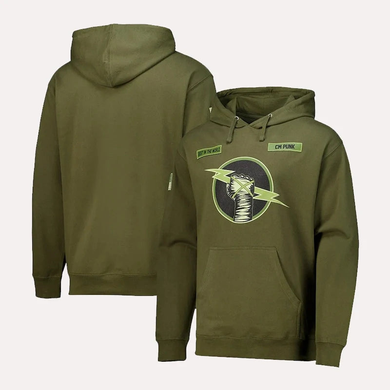 WWE-CM-Punk-Best-In-The-World-Hoodie-Green
