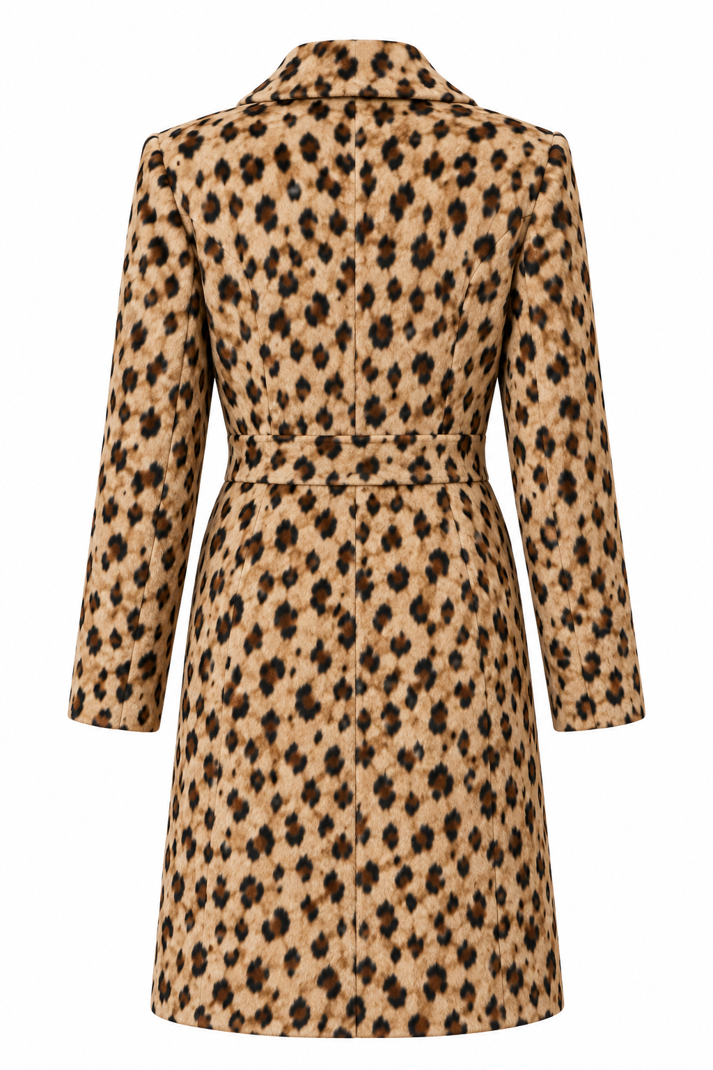 Elle Fanning Leopard Print Coat