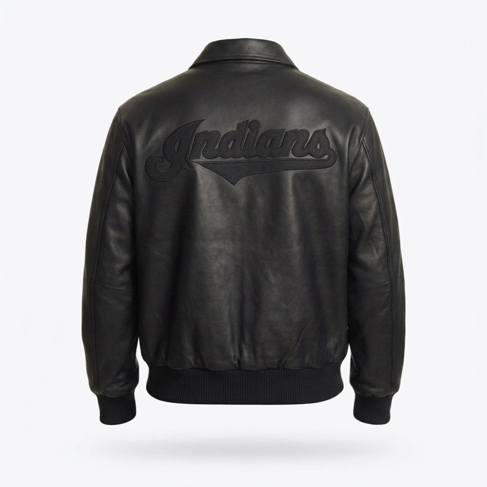 Cleveland Guardians Leather Jacket