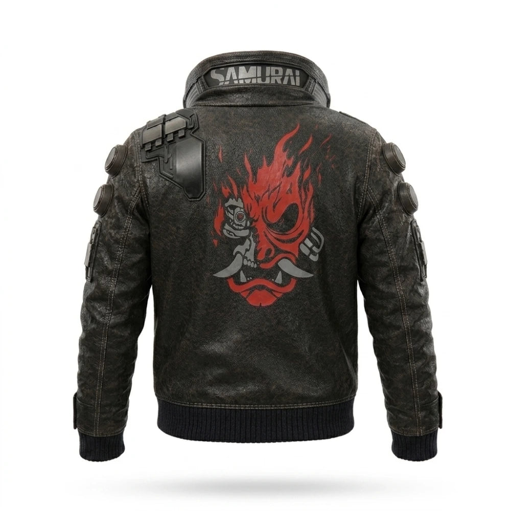 Cyberpunk 2077 Samurai Brown Bomber Jacket