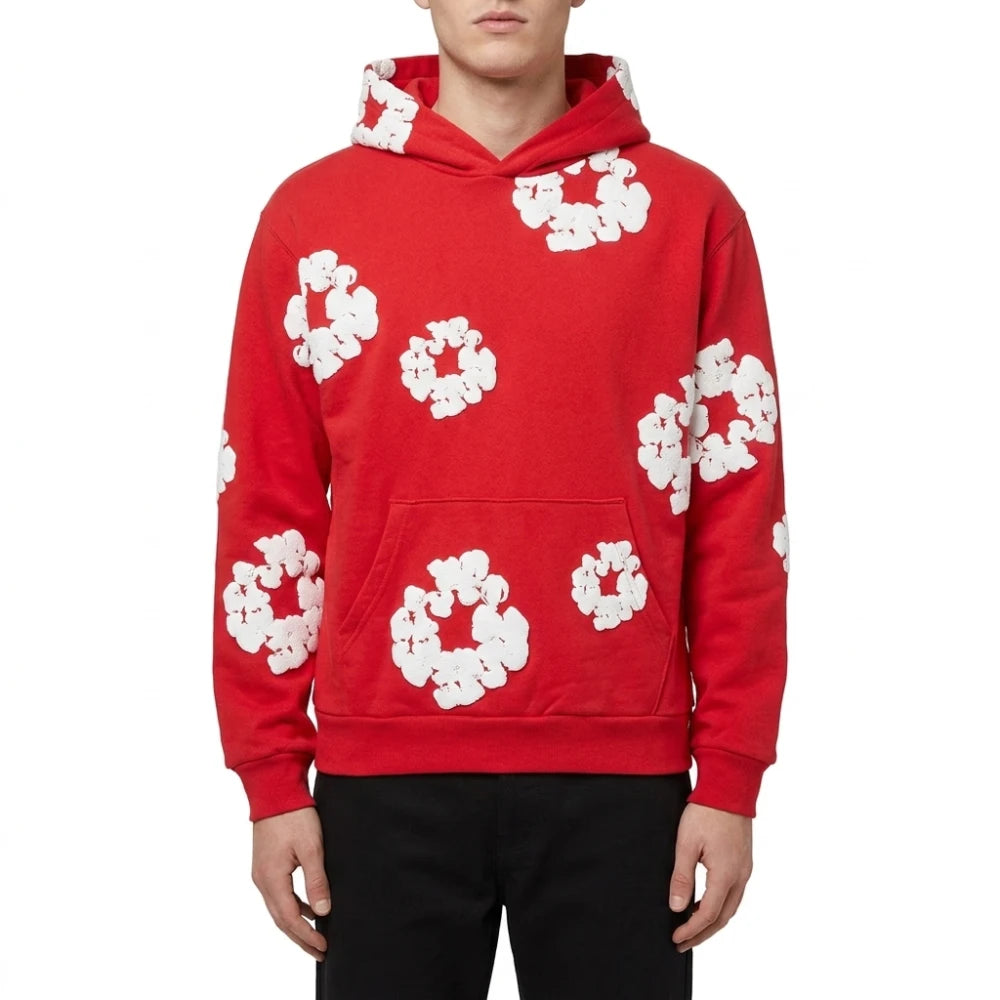 Denim Tears Cotton Wreath Print Hoodie