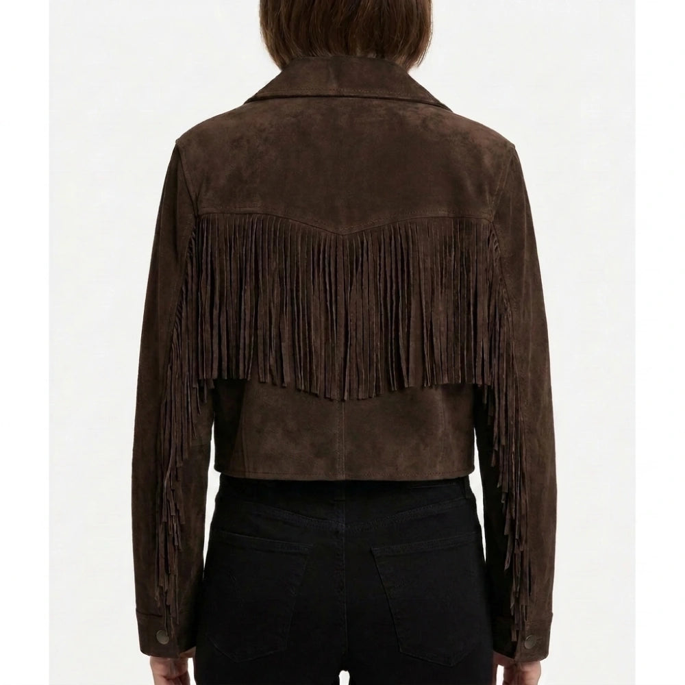 Dutton Ranch S01 Natalie Alyn Suede Fringe Jacket