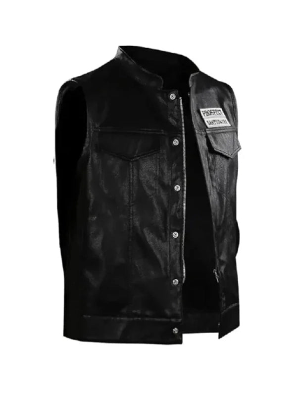 Ezekiel-_EZ-Reyes-Mayans-M.C-TV-Series-Black-Leather-Vest