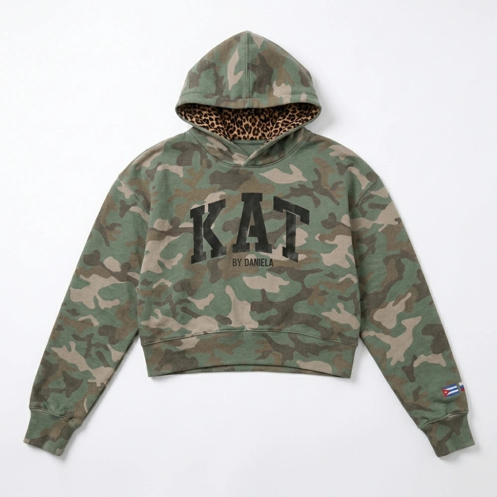 GAP KATSEYE Daniela Camo Graphic Hoodie