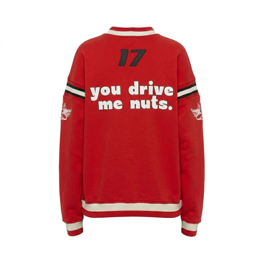 Heart and Hustle Houston S02 Moto Red Sweatshirt