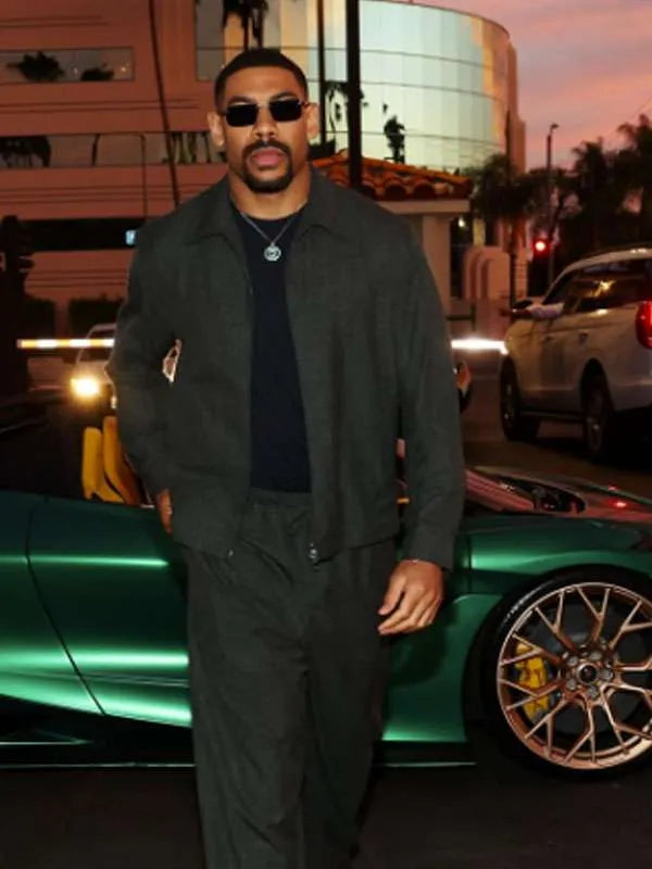 Lanterns S01 Aaron Pierre Grey Premiere Jacket