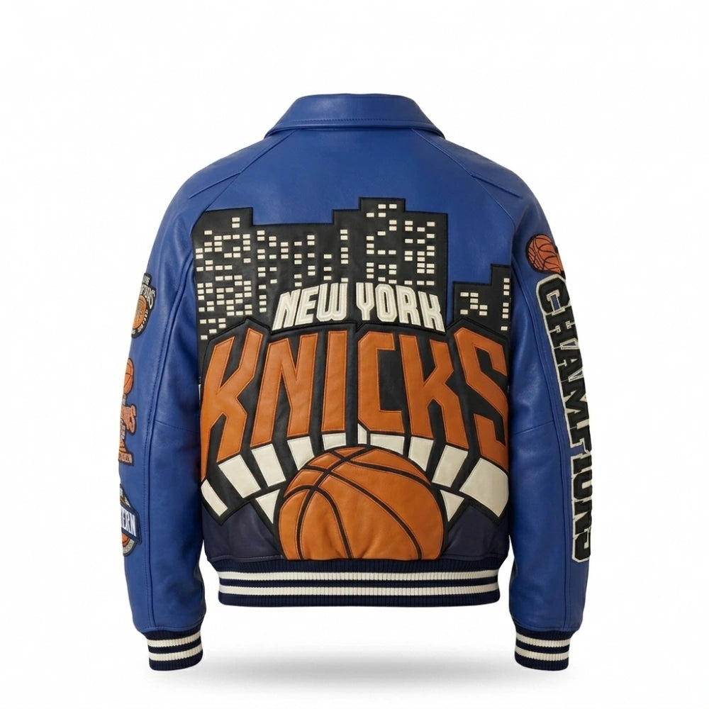 Kith New York Knicks 2026 Champions Leather Jacket