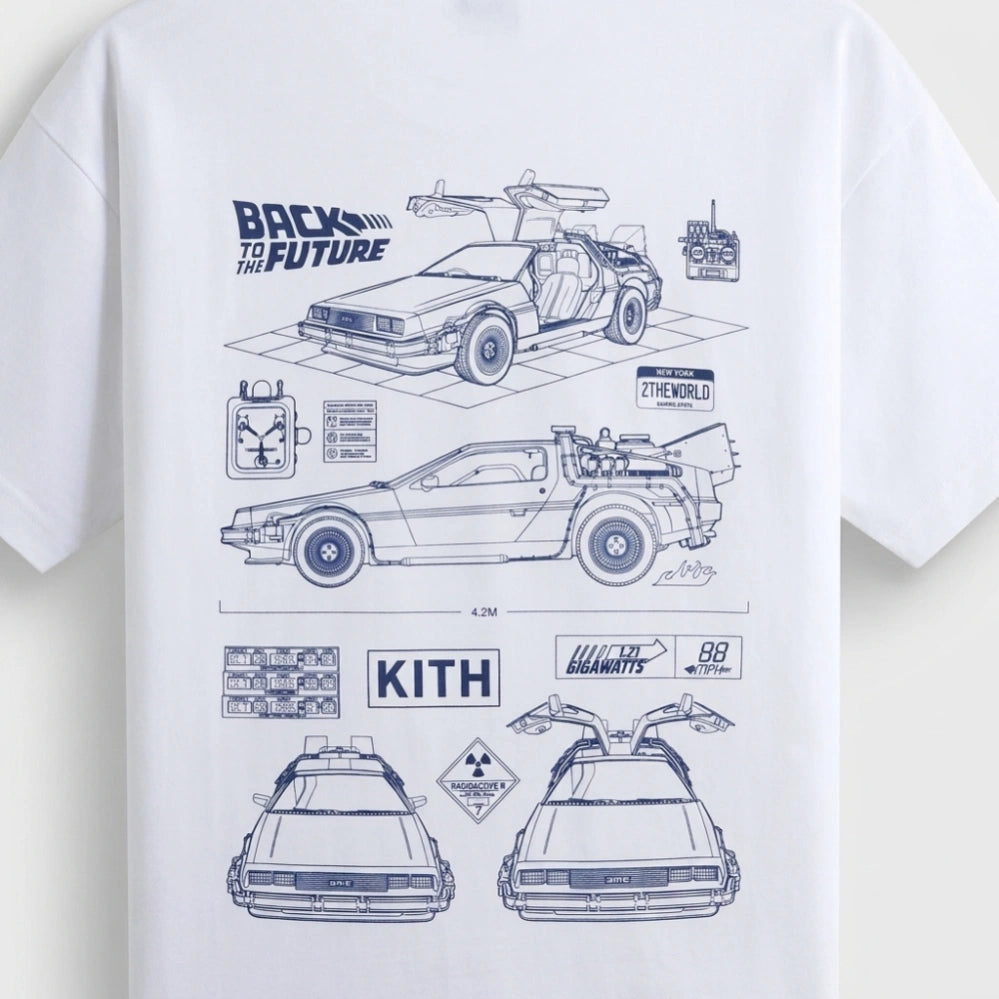 Kith for Back to the Future Blueprint Standard Crispy Pocket Tee