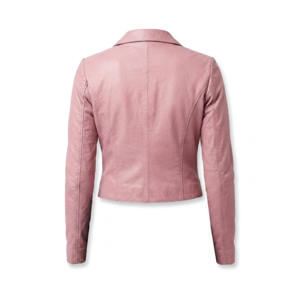 Lexi Minetree Elle Pink Leather Jacket