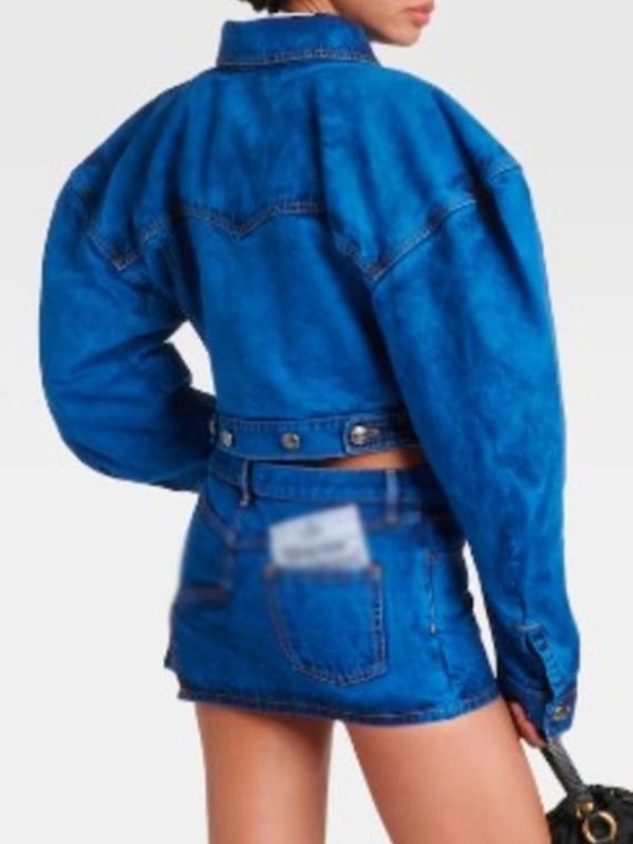 Emily in Paris S04 Lily Collins Denim Cropped Jacket