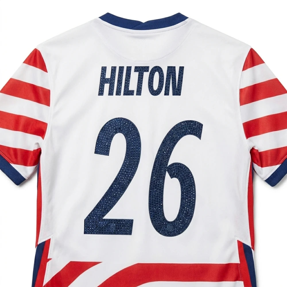 Paris Hilton FIFA World Cup 2026 Opening Ceremony Striped Shirt
