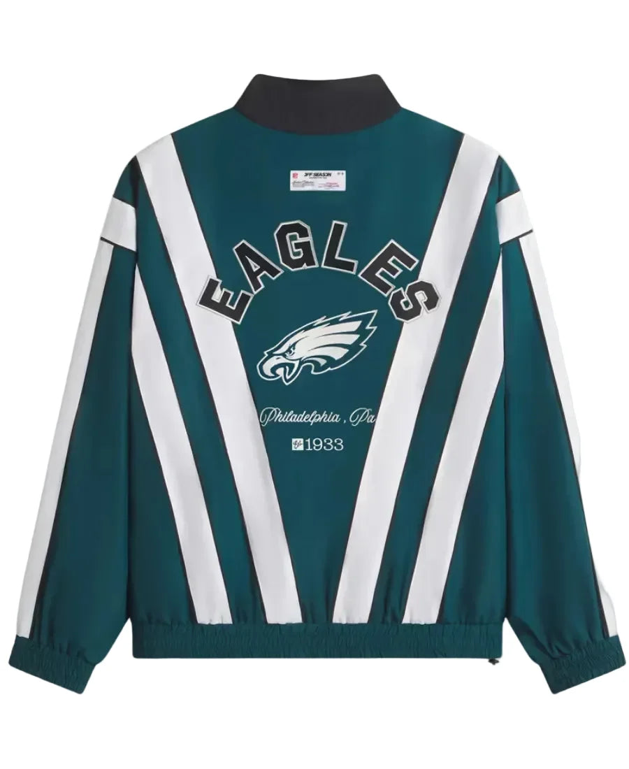 Philadelphia Eagles full-zip jacket with stand-up collar