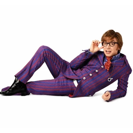 Mike Myers Austin Powers 4 Purple Striped Suit