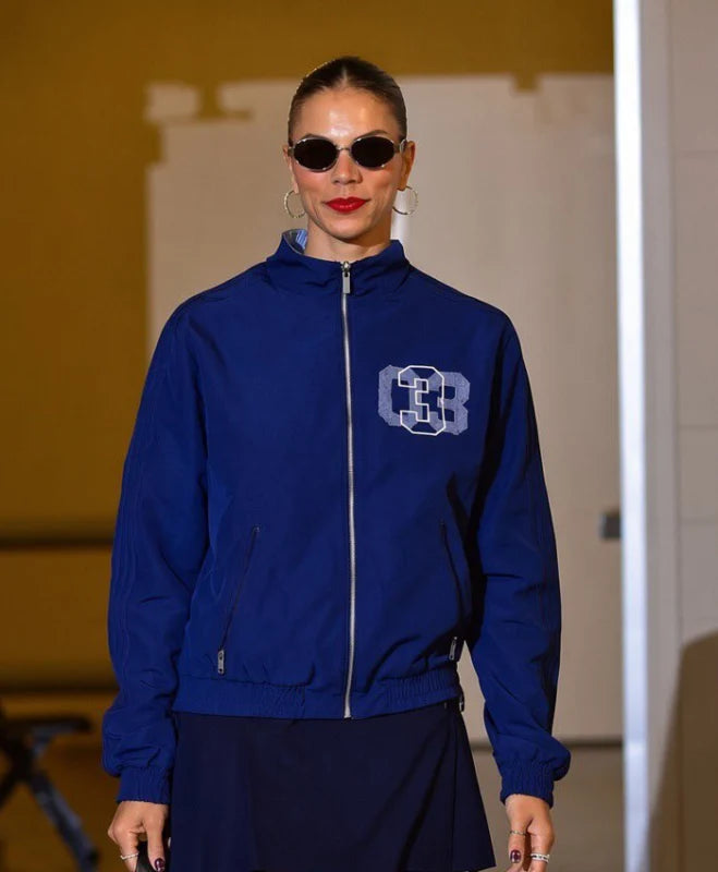 WNBA Alysha Clark Navy Blue Athletic Track Jacket