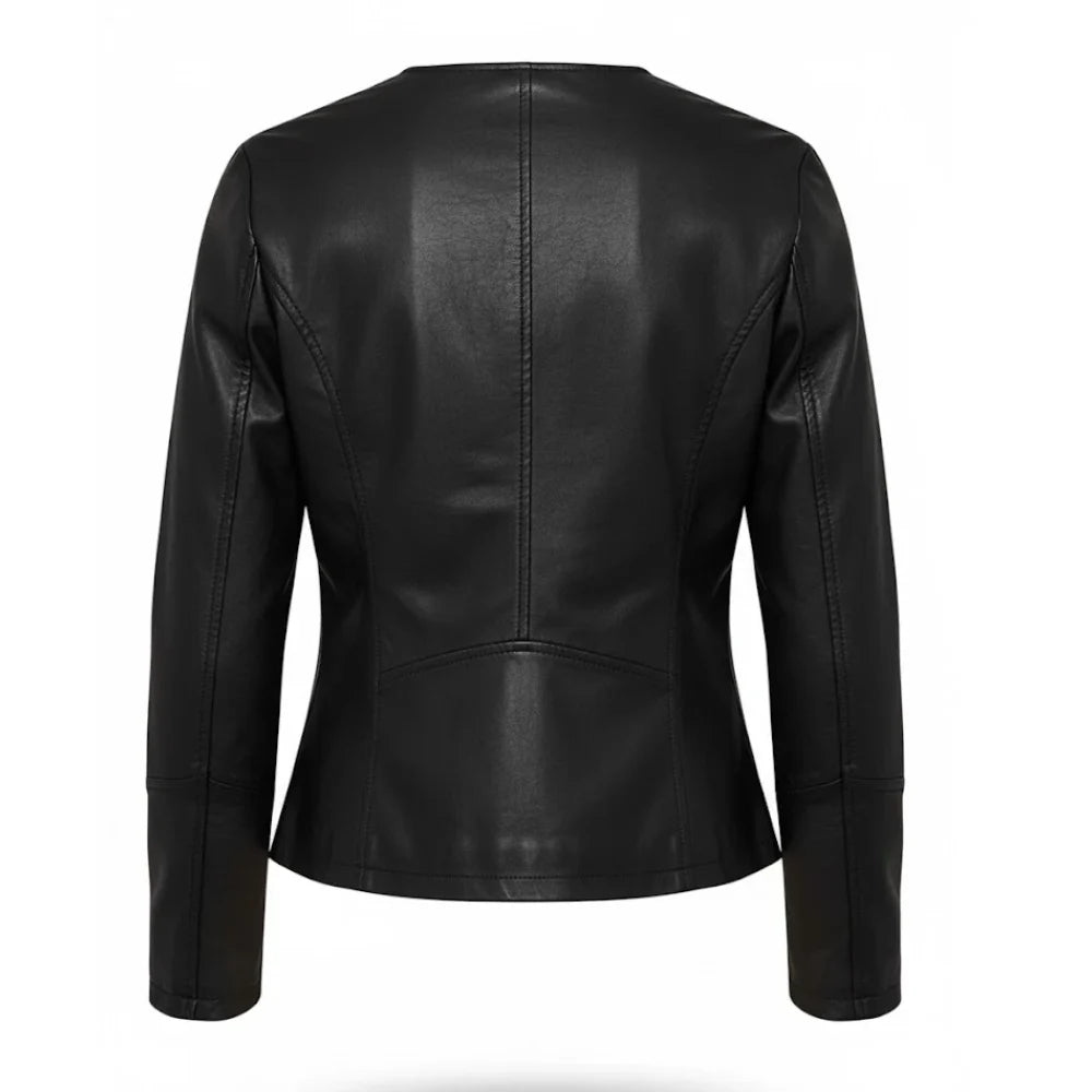 Western Fashion Black Leather Jacket