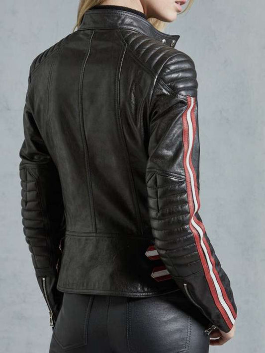 Womens-Black-Leather-Jacket-With-Striped-Sleeves