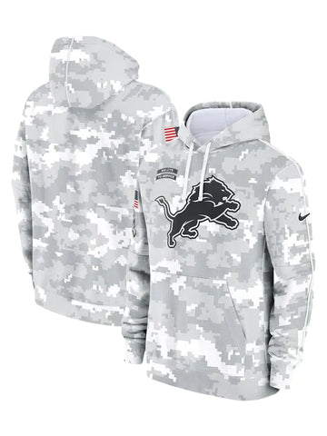 2024 Detroit Lions Arctic Camo Salute to Service Hoodie