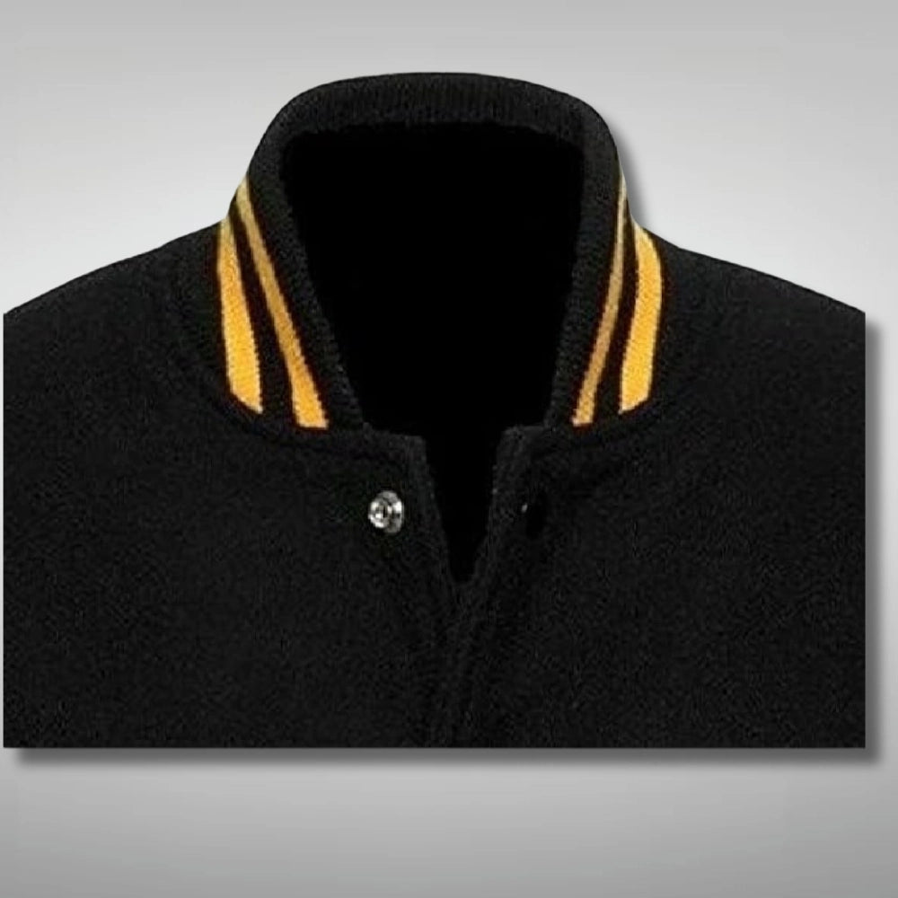 Black Baseball Highschool Jacket