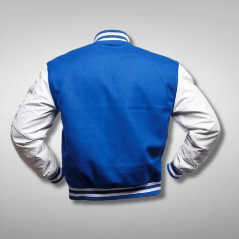 Blue and White Baseball Jacket