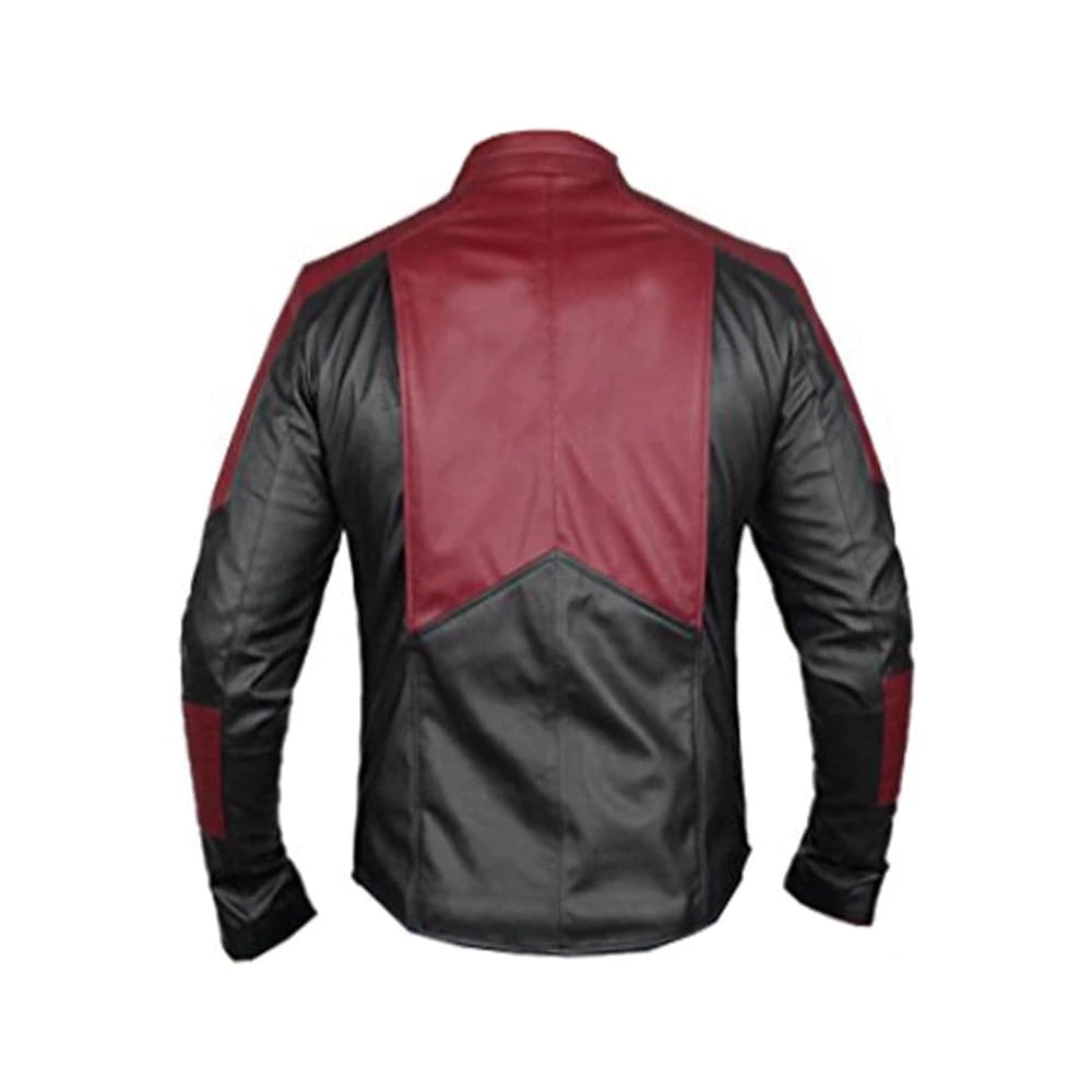 Tom Welling Superman jacket red and black