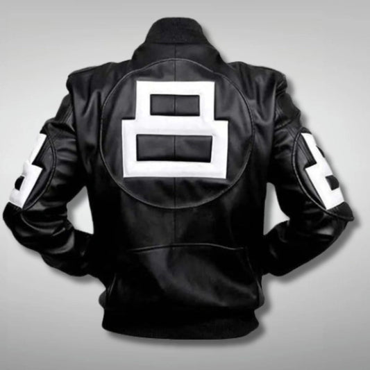 8 Ball Black Bomber Jacket
