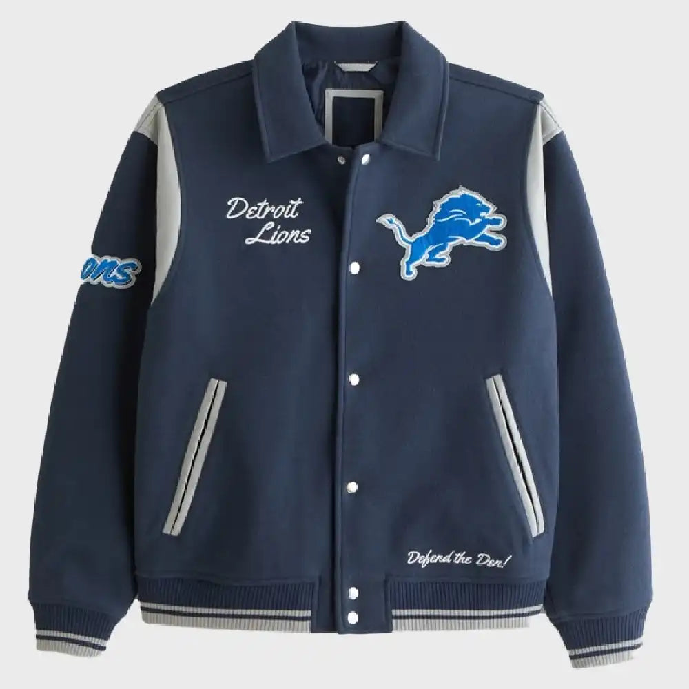 Abercrombie Detroit Lions Varsity Jacket