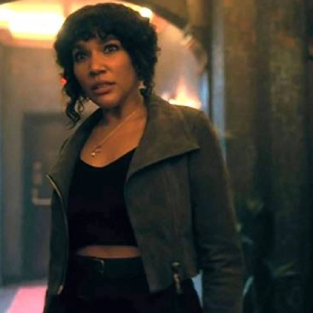 Emmy Raver-Lampman cropped jacket