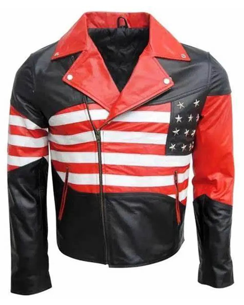 American flag lapel collar jacket
