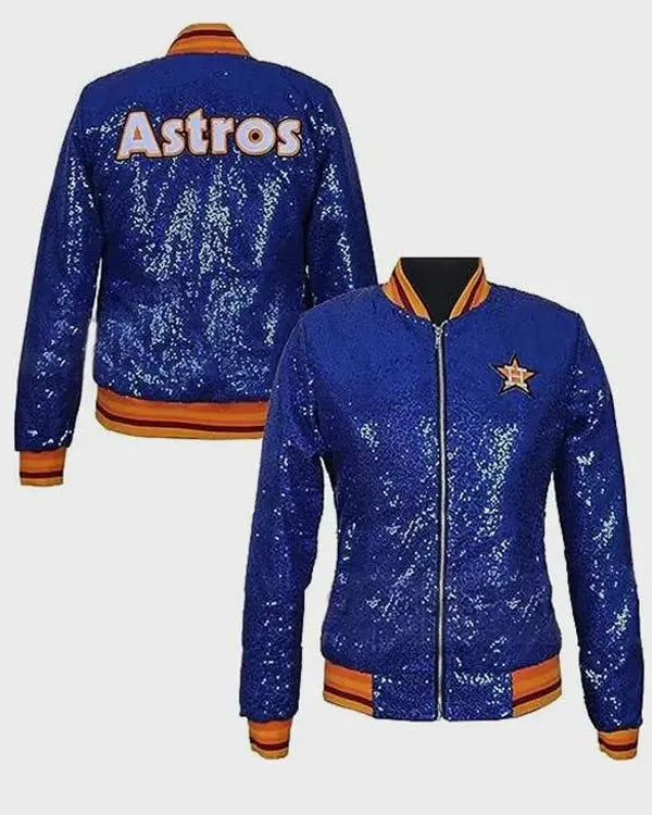 Astros blue sequin jacket
