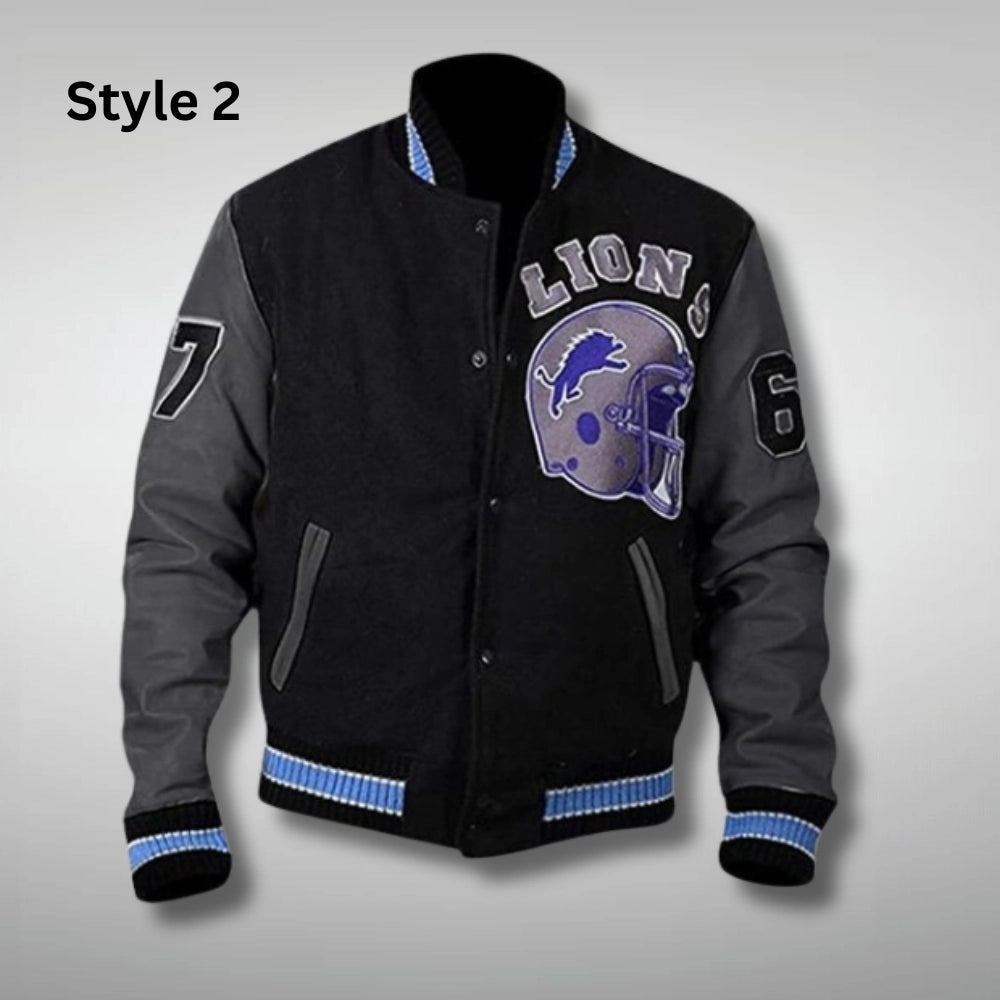 Beverly Hills Black and White Varsity Jacket