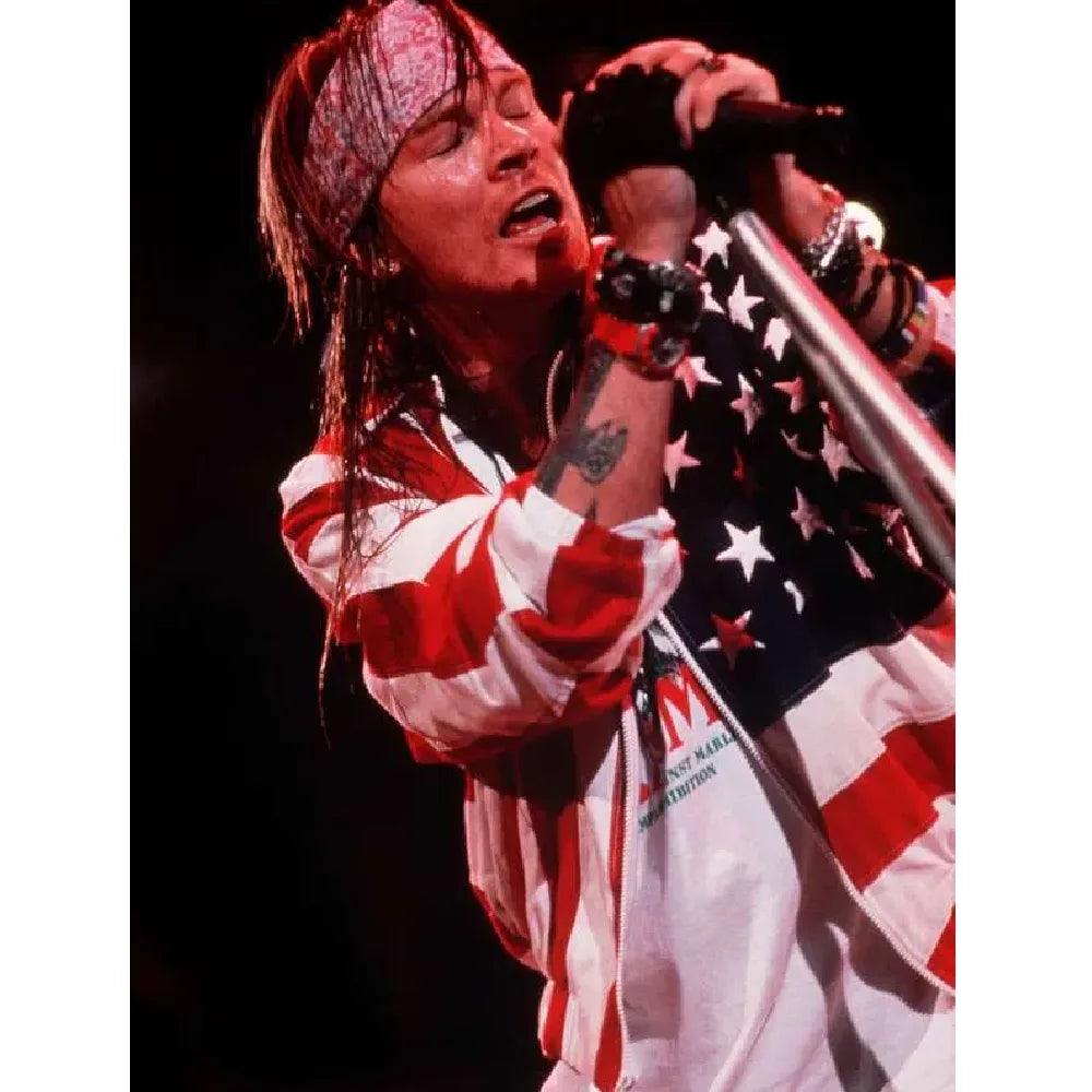 Axl Rose American Flag Jacket