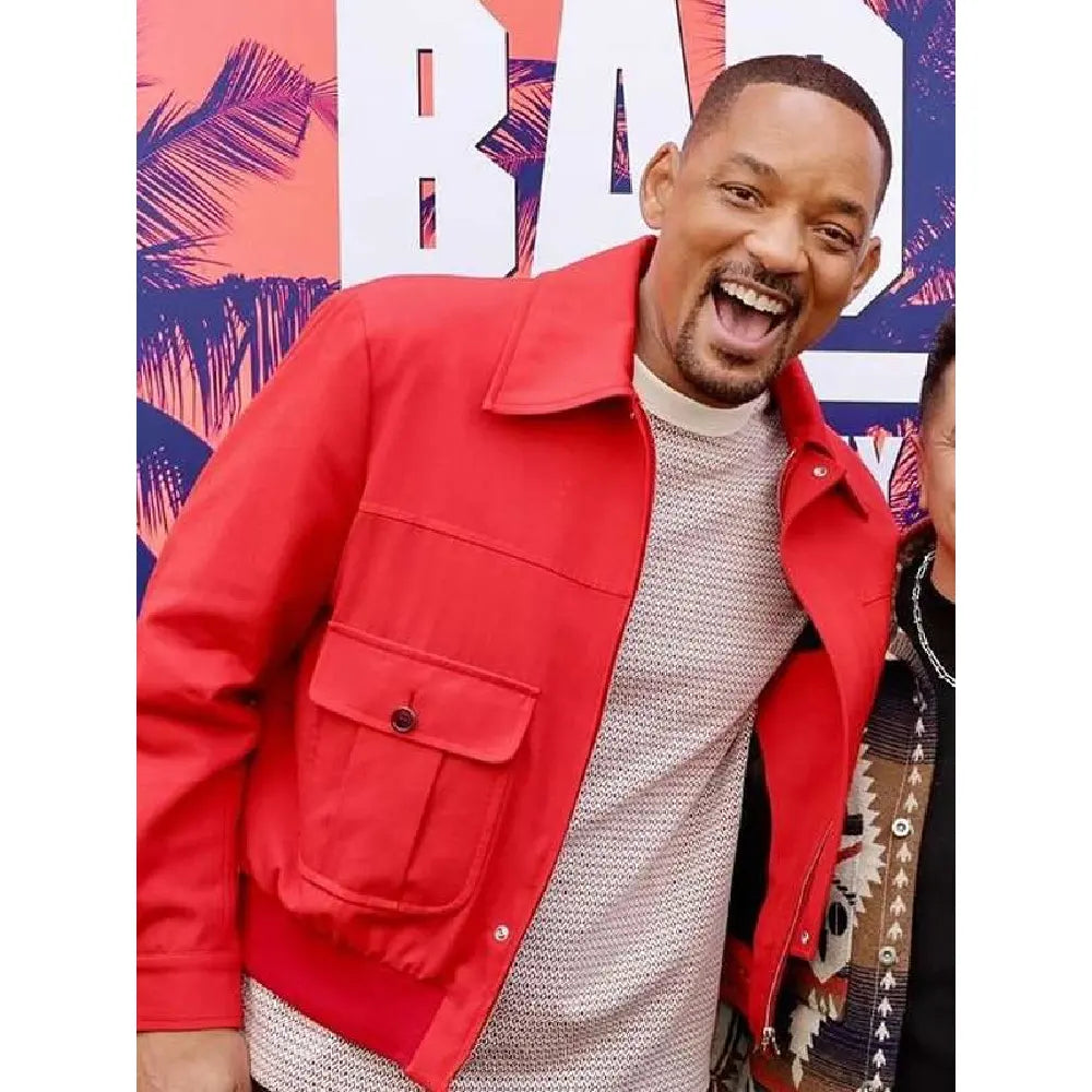 Ride or Die red Will Smith Jacket