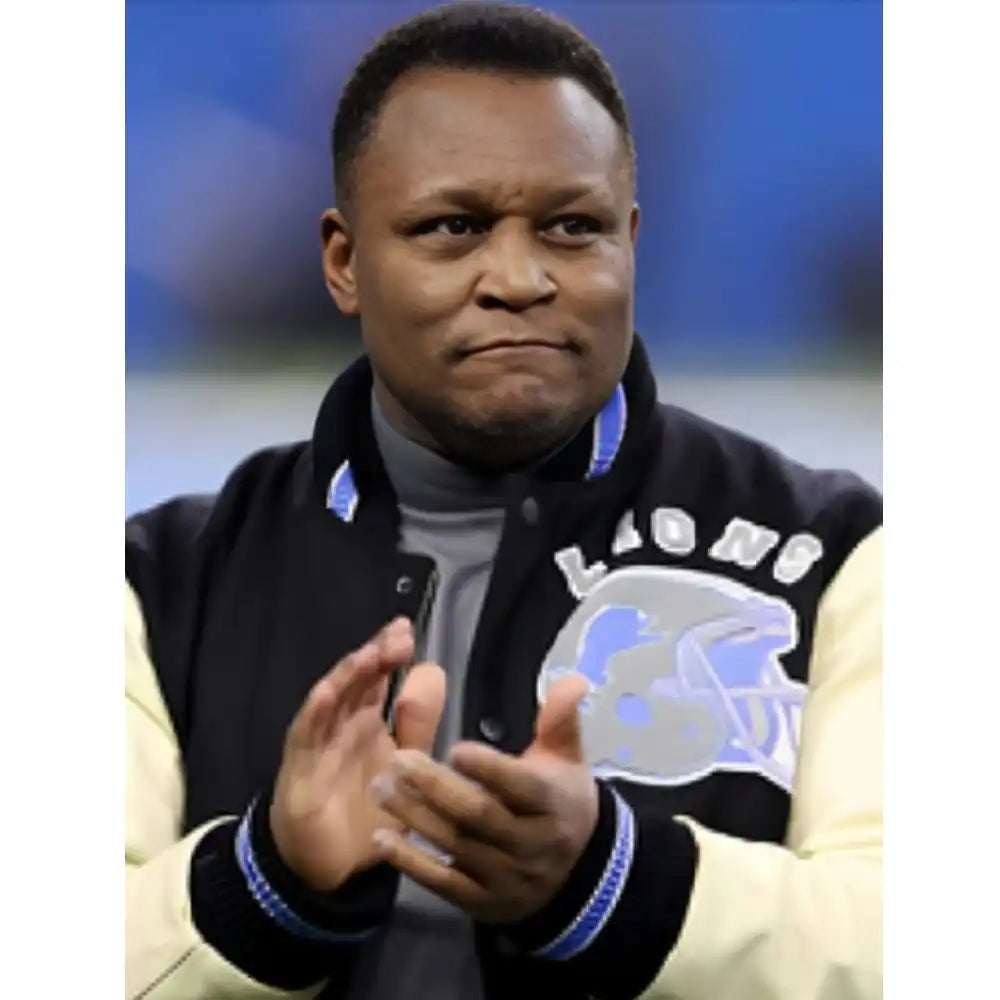 Barry Sanders Detroit Lions NFL Beverly Hills Edition Varsity Jacket