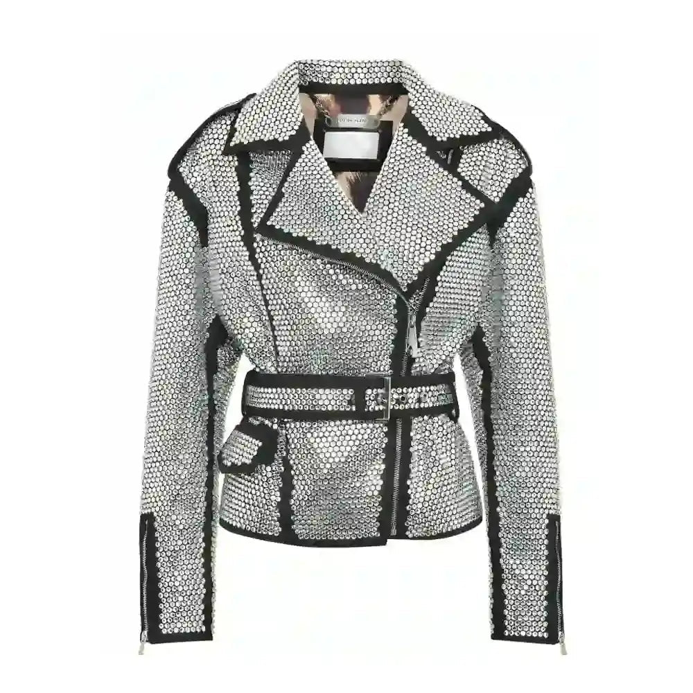 Emily in Paris Crystal Embellished Jacket
