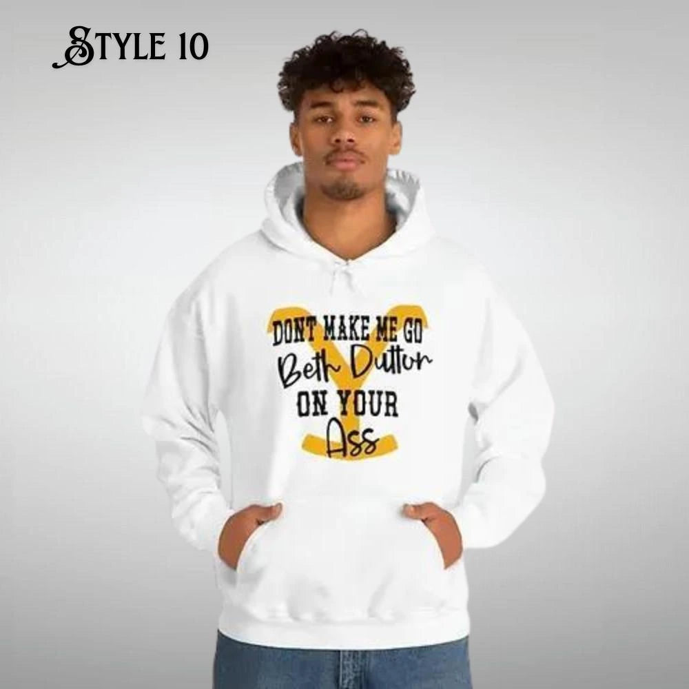 White Beth Dutton Hoodie