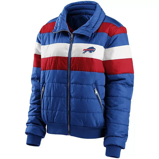 Billie NFL Buffalo Bills Full Zip Puffer Jacket