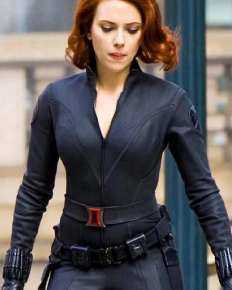 Natasha Romanoff Black Widow leather jacket
