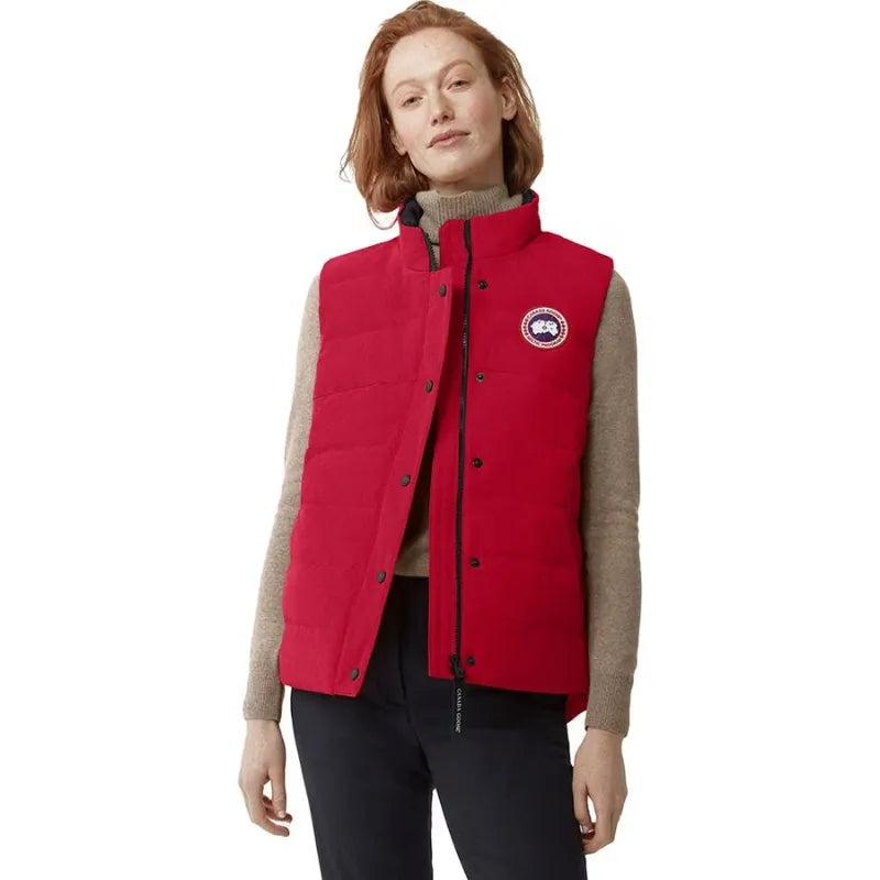 Red Canada Goose Puffer Vest